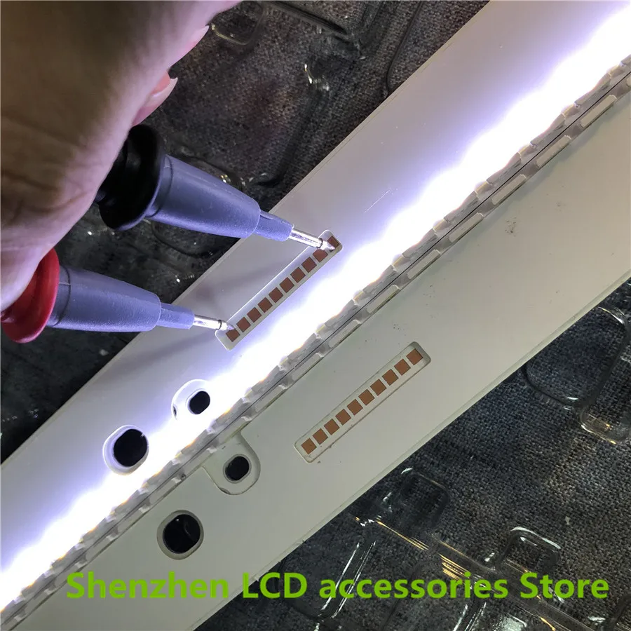 ใหม่ 5 ชุด = 10 ชิ้น LED Strip สำหรับ Samsung UN55MU7000FXZA UE55MU6400UXZT BN96-39595A 39596A V6ER_550SMA_LED66_R2 BN96-39601A 39602A