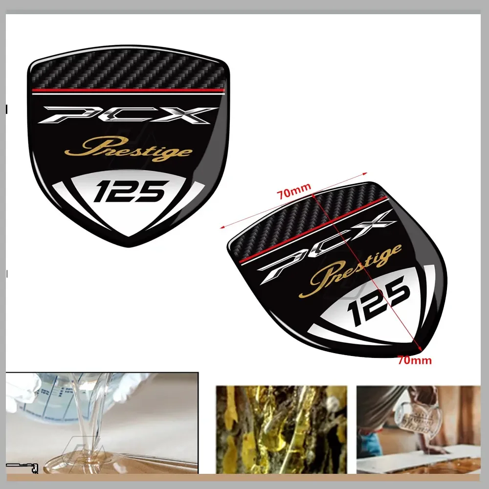 

3D Resin Motorcycle Tank Pad for Honda PCX125 PCX150 PCX160 Sticker motorcycle accessories sticker
