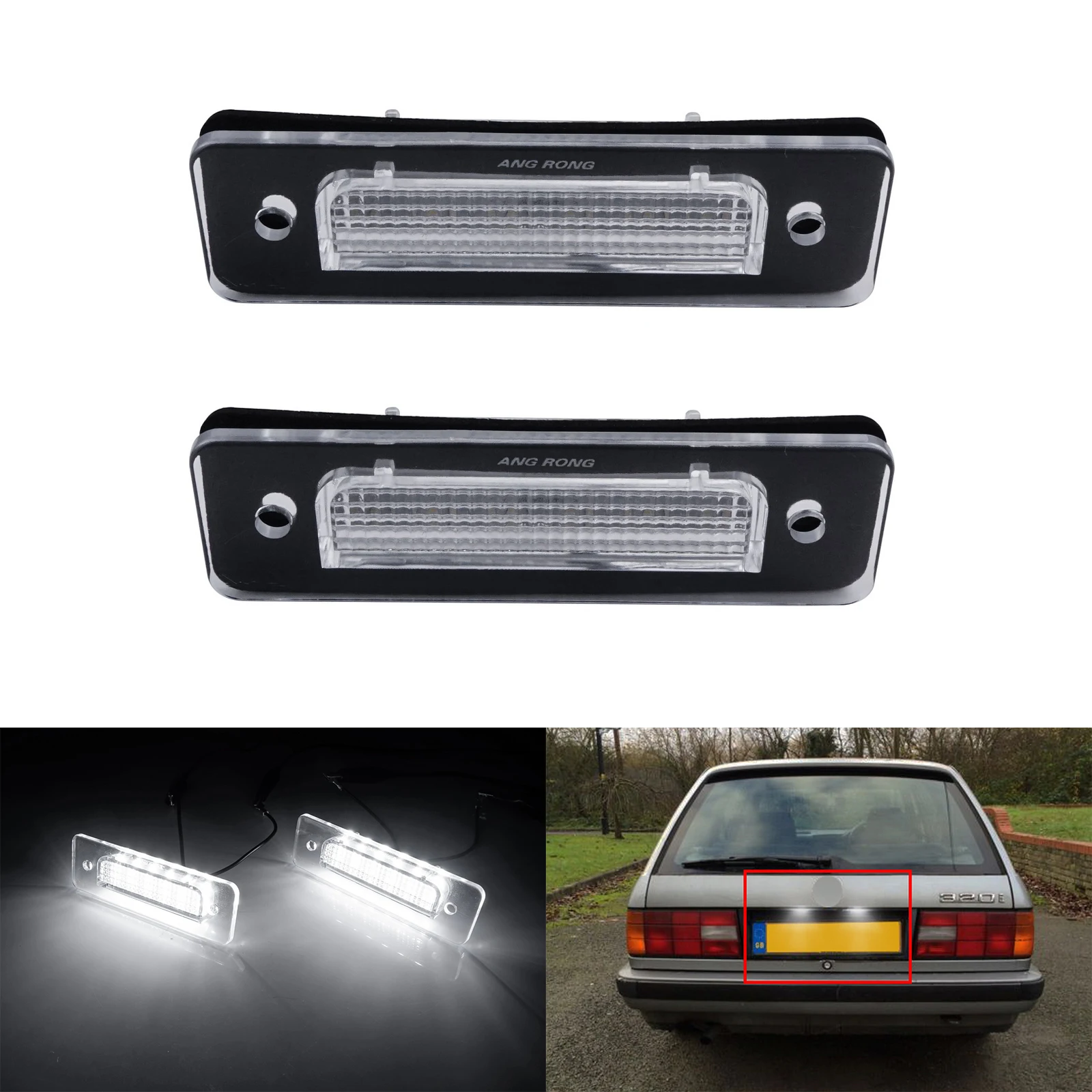 Canbus LED License Number Plate Light White For BMW 3 5 6 7 Series E30 E28 E24 E26 Z1