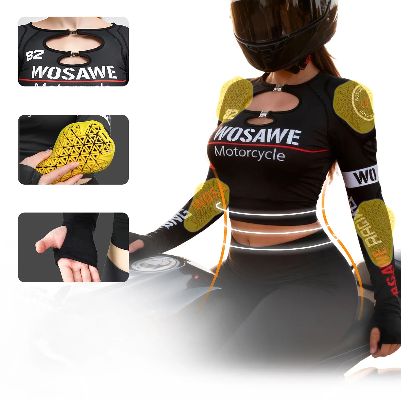 wosawe-haut-court-de-moto-pour-femme-extensible-respirant-a-manches-longues-avec-protection-integree-design-a-boucle-protection-uv-athletique