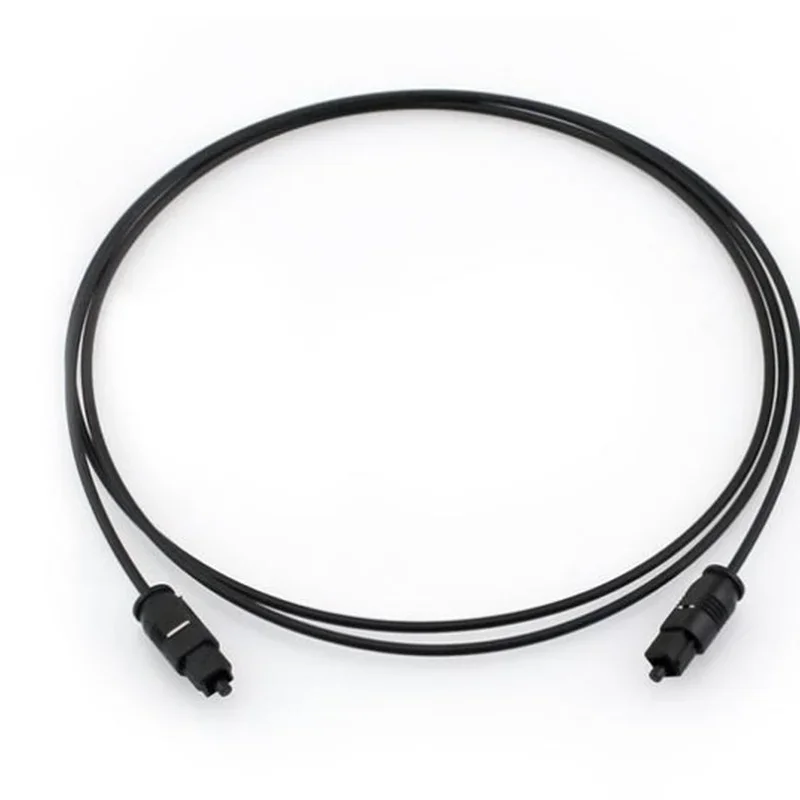 

Оптоволоконный цифровой аудиокабель Toslink, черный шнур SPDIF, 1 м, 2 м, 3 м для DVD DVT MD