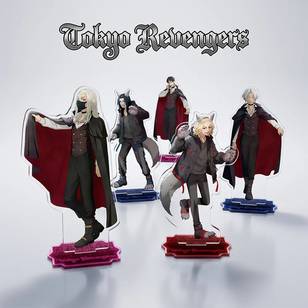 Anime Tokyo Revengers Autumn Night Series Mikey Draken Acrylic Stand Keychain Figure Display Cosplay Desk Decor Collect Gifts