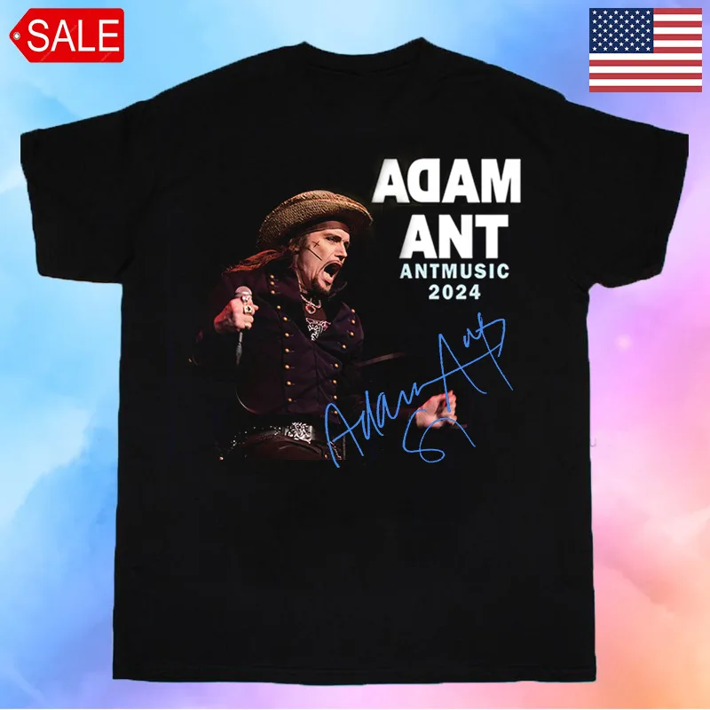 

Adam Ant Autumn 2024 UK ANTMUSIC Tour Unisex T-Shirt All Size S To 5XL