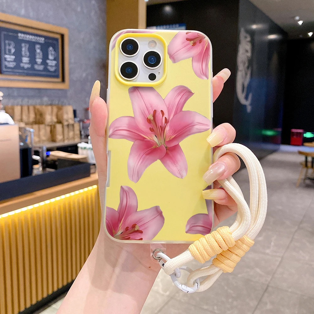 Pembe Zambak Çiçekli Bileklik  - Lanyard Phone Strap incelemesi ve fiyatı