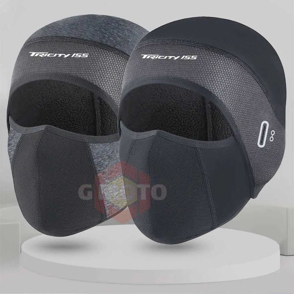 Gorro con calavera para casco con agujeros para gafas, gorro térmico de ciclismo de invierno para hombres y mujeres, gorro de ciclismo para yamaha TRICITY155