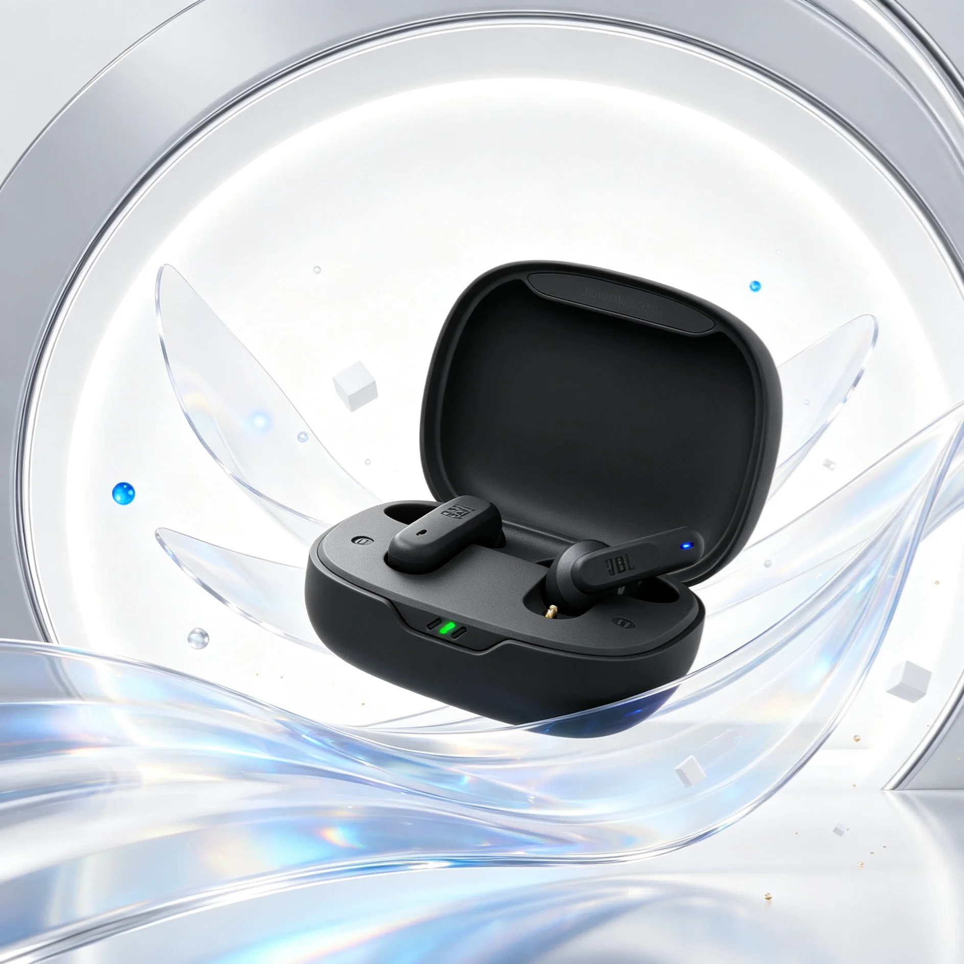 JBL Wave 300TWS Wireless Earphones, Low Latency Follow Hands, Sound and Picture Synchronization for Gaming