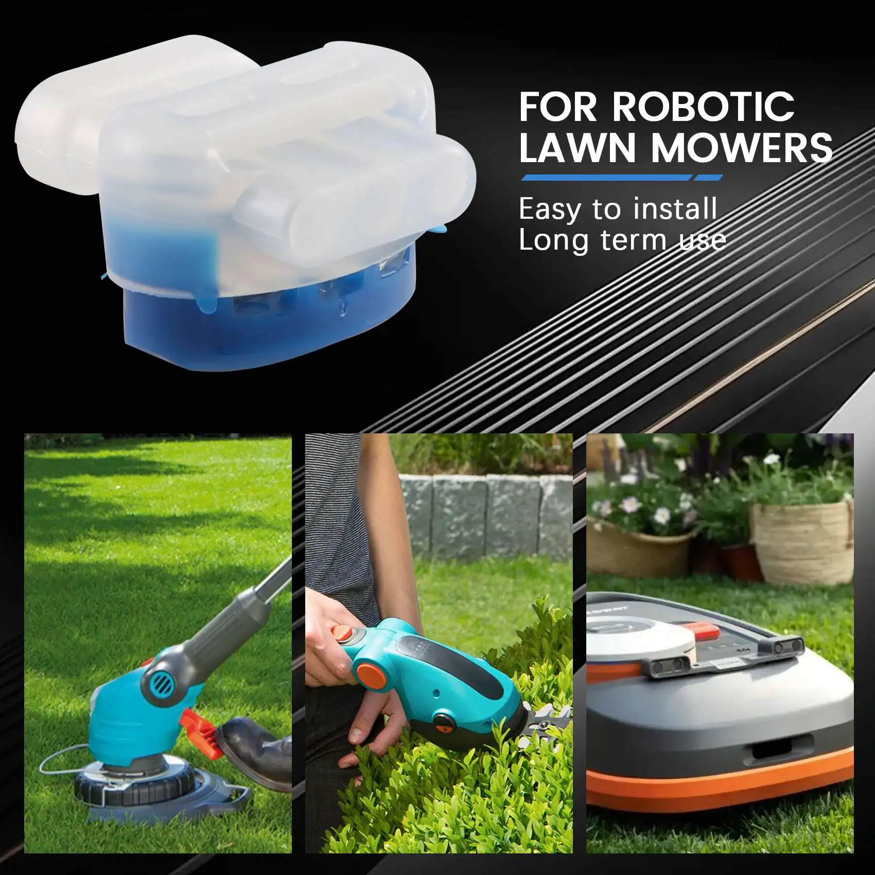 AT02-Robotic Lawnmower Cable Connector, Waterproof, Gel-Filled Connector For Gardena Robotic Lawnmowers
