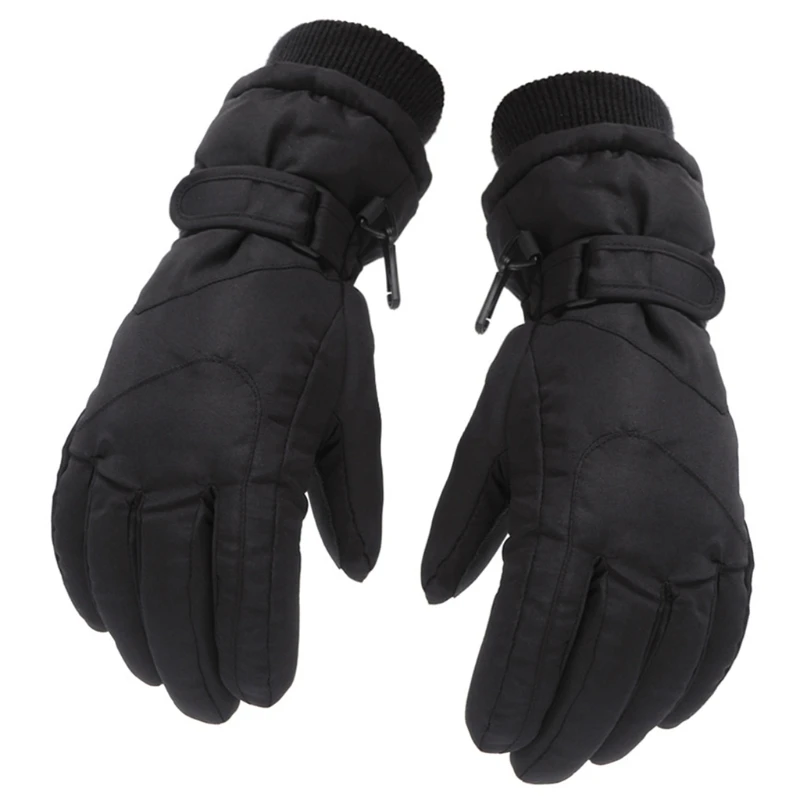 Kids Children Winter Thicken Warm Mountain Snowboard Ski Gloves Windproof Waterproof Full Finger Mittens for Outdoor Sports