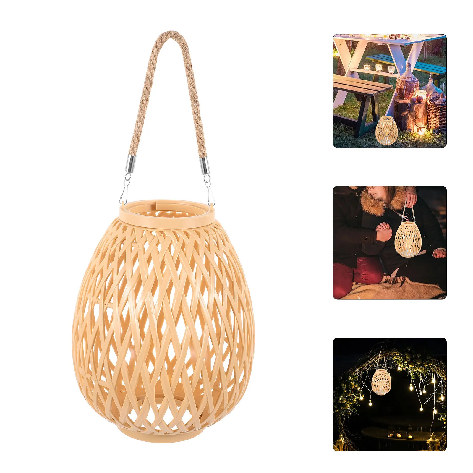 

Тканый абажур в деревенском стиле, легкий маленький абажур для дома, уличный декоративный подвесной светильник, тканый чехол для лампы