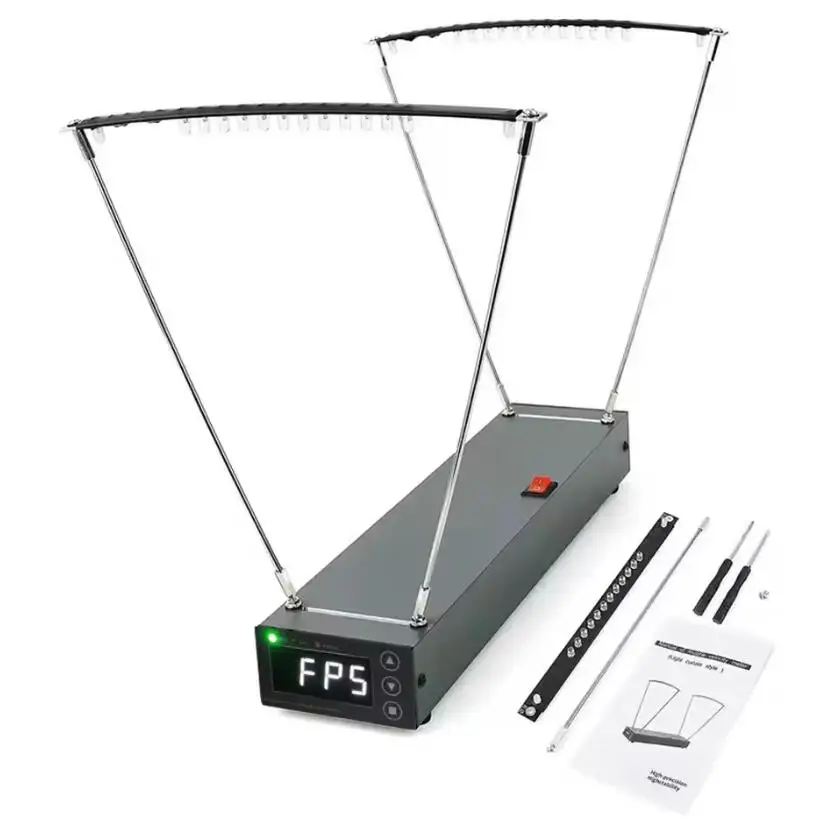 2025 0-2000MPS Velocimetry Speed Measuring Instrument Bow Velocity Measurement Tool Alloy Professional Canopy-type Speedometer