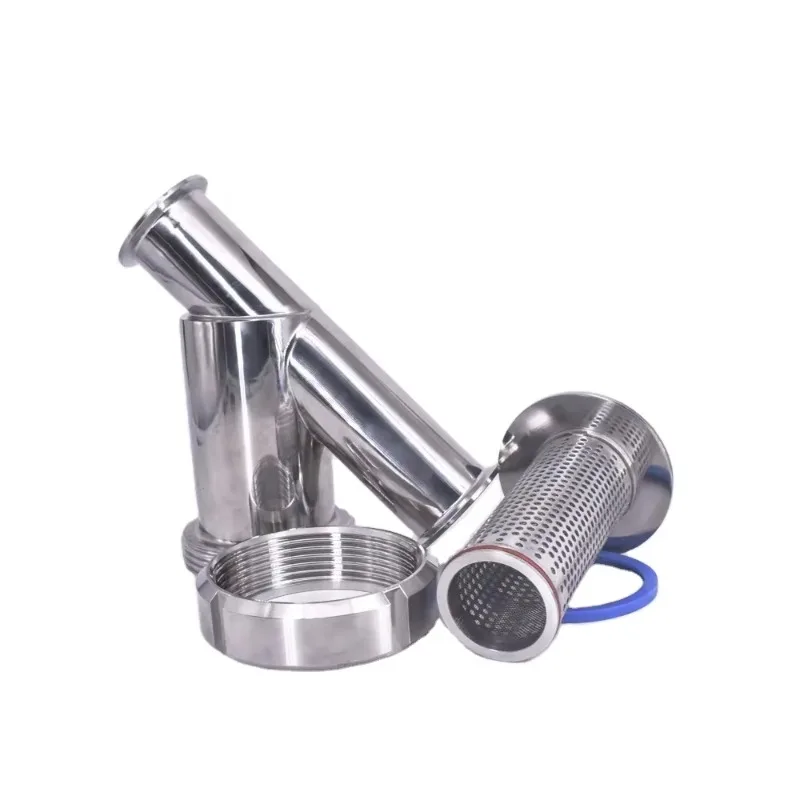 5irHomebrew Brewing Strainer Tri Clamp Ferrule Y-Shape Strainer Screen Mesh Stainless Steel Y Strainer Filter
