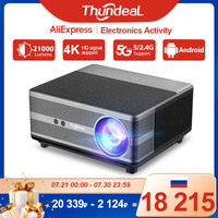 ThundeaL Full HD 1080P Projector TD98W for 2K 4K Video Audio WiFi Android Home Theater TD98 Cinema Beam Projector PK DLP Beamer