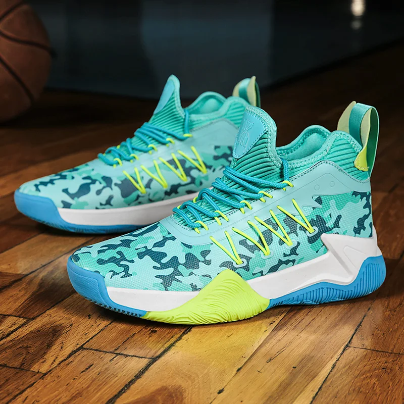 

A pair of teenagers' four-season leather basketball shoes, anti-skid and wear-resistant training shoes, size 36-44，CT-300