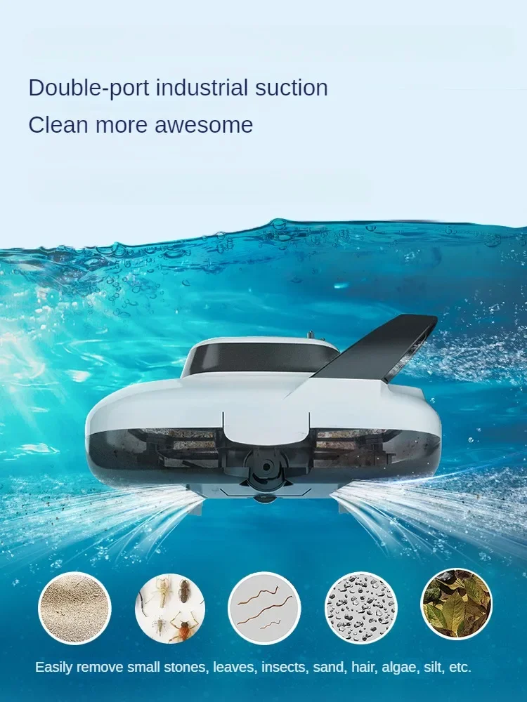 Effortlessly Clean Your Swimming Pool with Our Underwater Cleaning Robot - Filters Water and Vacuums Fish Pond