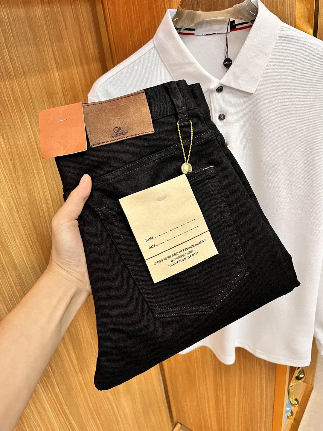 BLLIYOSS Light luxury Classic Casual Pants Jeans Men 2024 FW NEW Fashion Straight Leg pants Old Money Embroidery Smooth Elastic