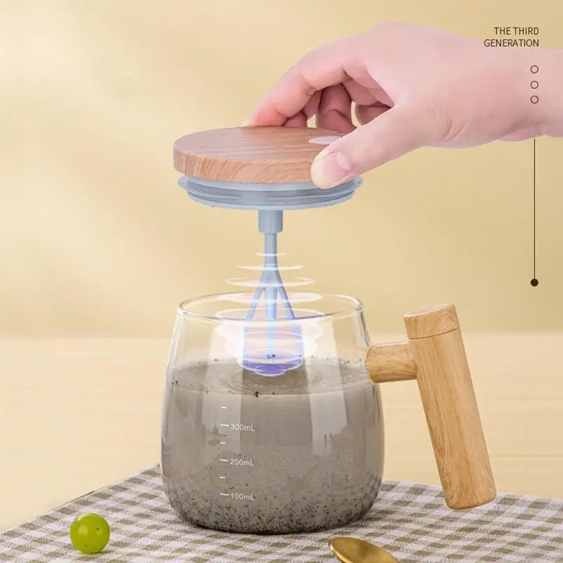 Electric Mixing Cups For Drinks Electric Mug Mixer With Graduated Lines | Automatic Mix Cup For Juice Milk Milk Tea Soy Milk