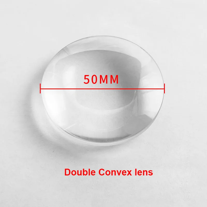 عدسات Biconcave-Bicovex ، زجاج K9 ، بصريات ، عدسات مزدوجة ، عدسات مقعرة ، طول بؤري 50-، مكبرة ، عدسات مصغرة #5