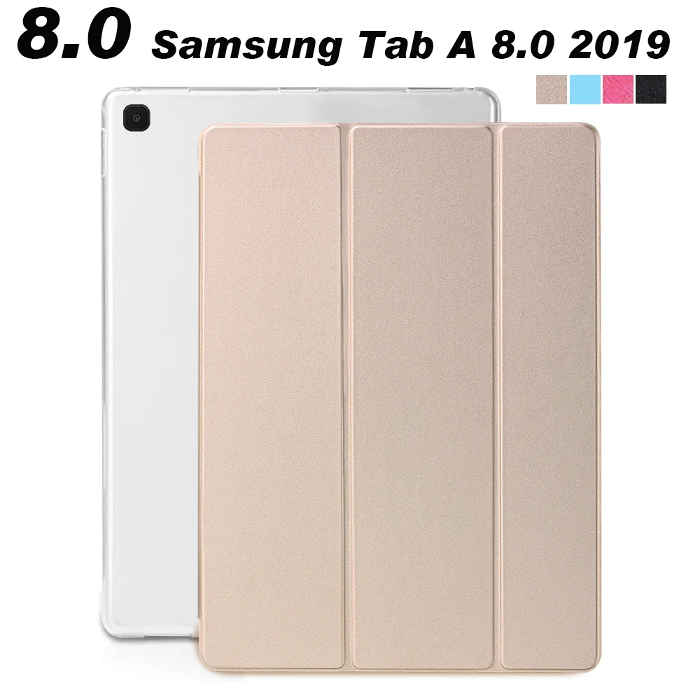 Tablet Case For Samsung Galaxy Tab A 8.0 2019 SM-T290 SM-T295 Flip Stand PU Leather Protective Cover Funda For Tab A8 2019 T290