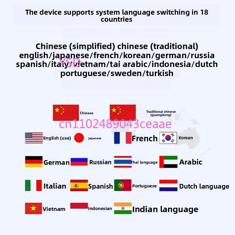 Large-screen intelligent voice translator Multinational translation and photography 142 languages Travel