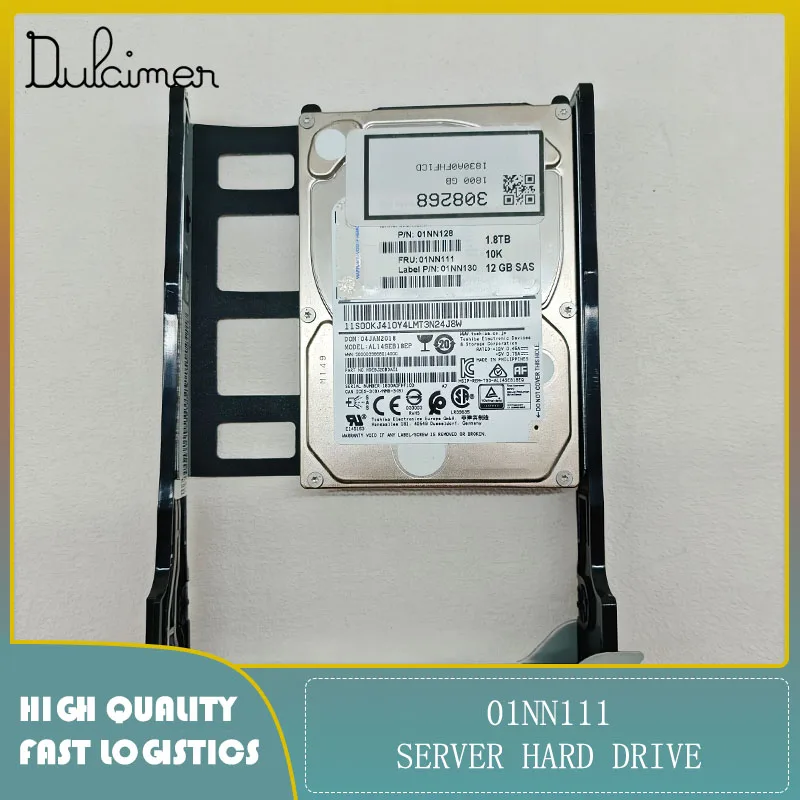 

Server hard drive 01NN111 AL14SEB18EP, 1.8TB, 10K SAS, original and second-hand version