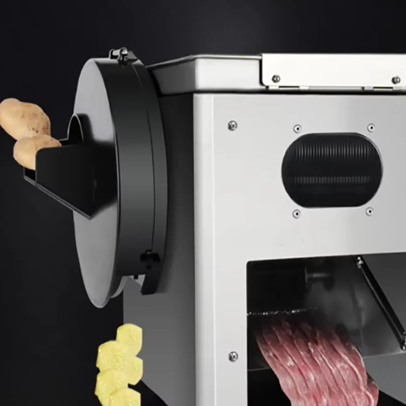 

Commercial New 220V Automatic Stainless Steel Blade Meat Dicer for Chicken Fish Cube Cutting Kitchen Use