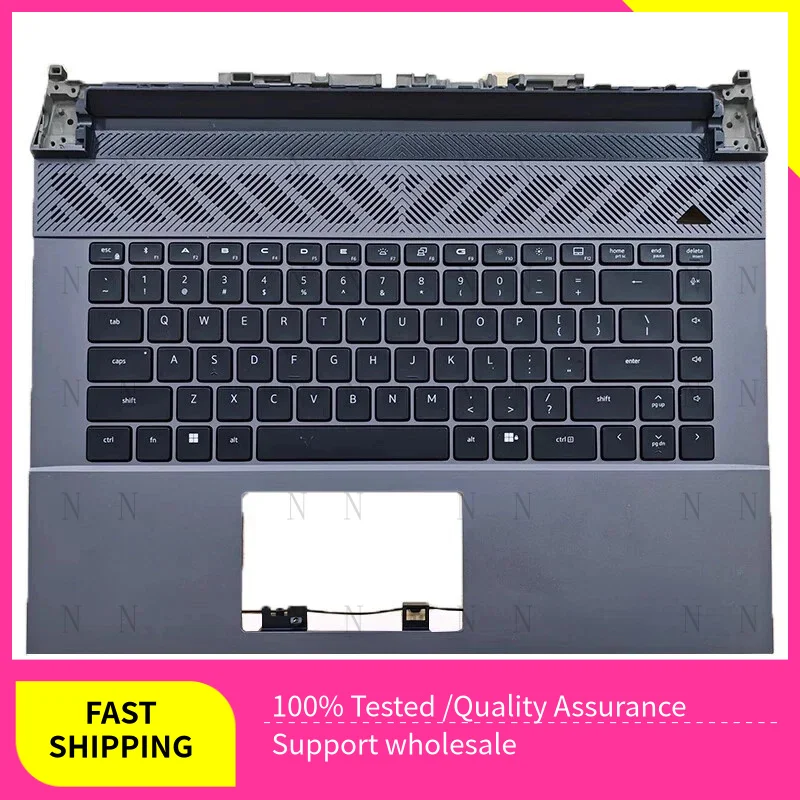 

XQ New For Dell G16 7630 G16 7635 Palmrest Case US Backlit Keyboard XYT06 0XYT06