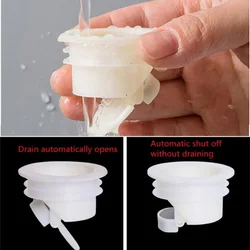 Plastic Anti Odor Stopper Floor Drain One Way Valve Sewer Drain Strainer Shower Drainer Seal Cover Kitchen Bathroom Accessorie