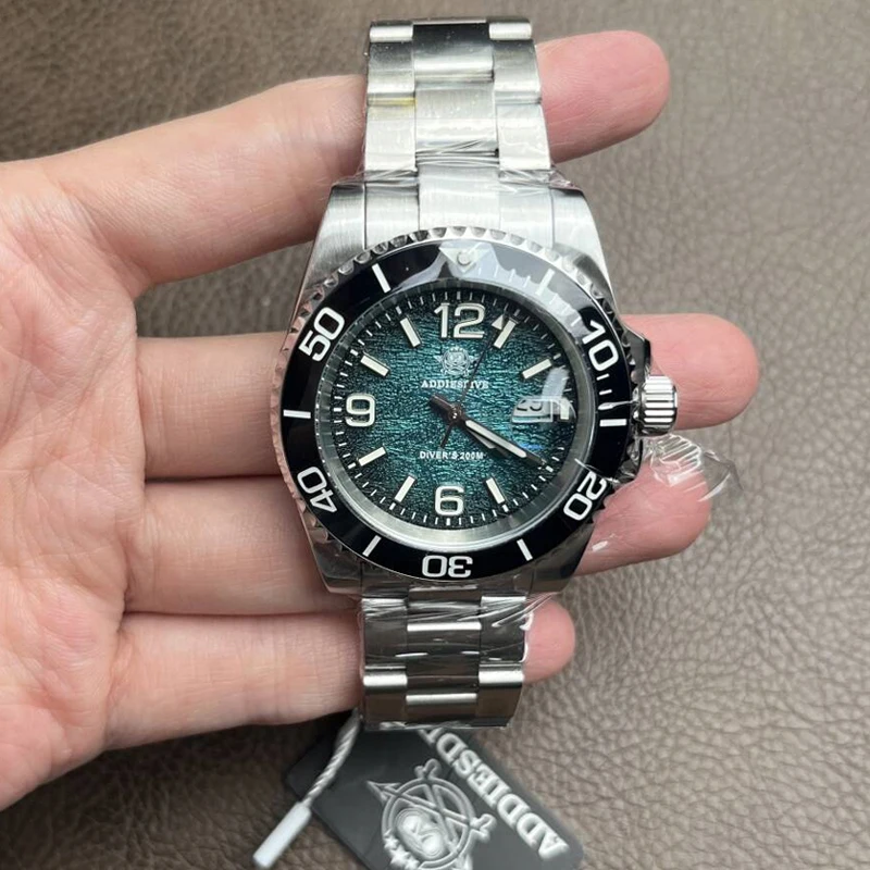 

ADDIESDIVE High Quality Super Luminous Quartz Watch Rotatable Bezel 200m Waterproof Male Watch Stainless Steel New Men's Watches