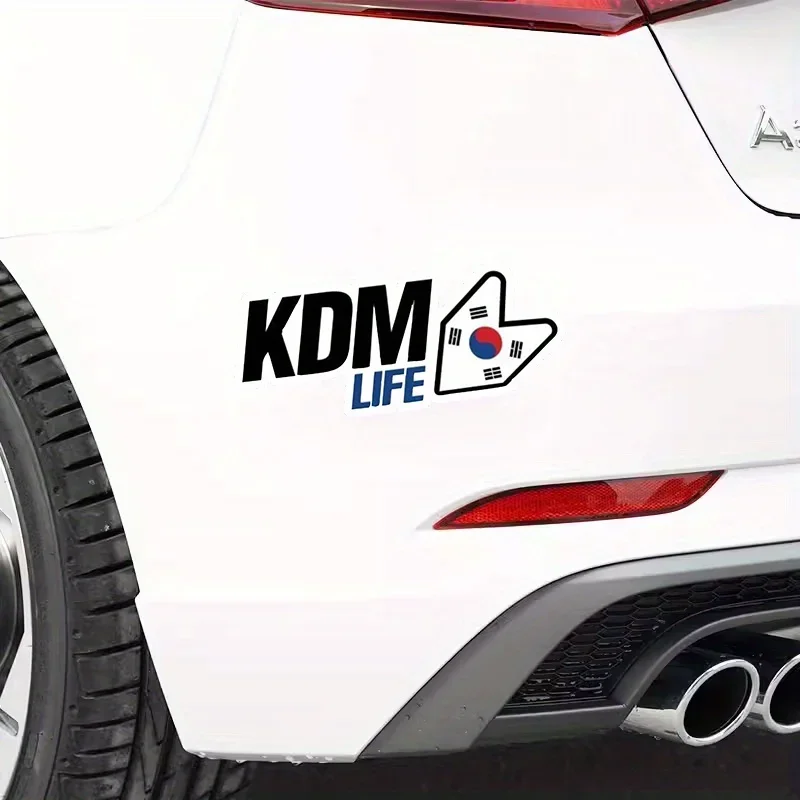 Korean Style Auto Sticker Bold Lettering 2D Vinyl Decal for SUV Car Window Flag Waterproof Exterior Decoration Accessory