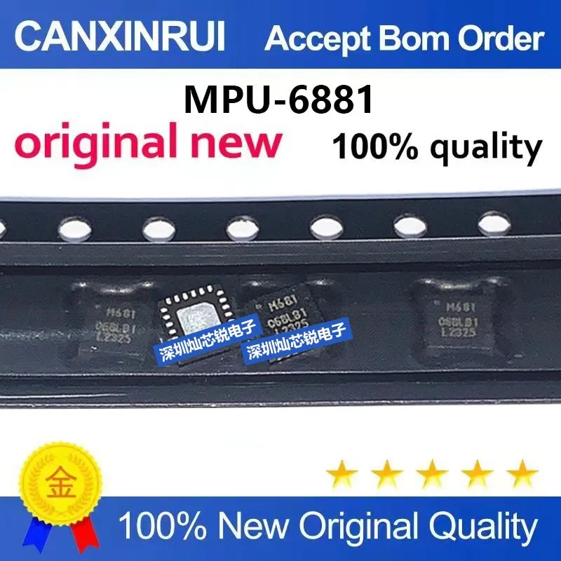 (5-100pieces) original MPU-6881, silk screen M681, QFN24, 6-axis sensor integrated chip