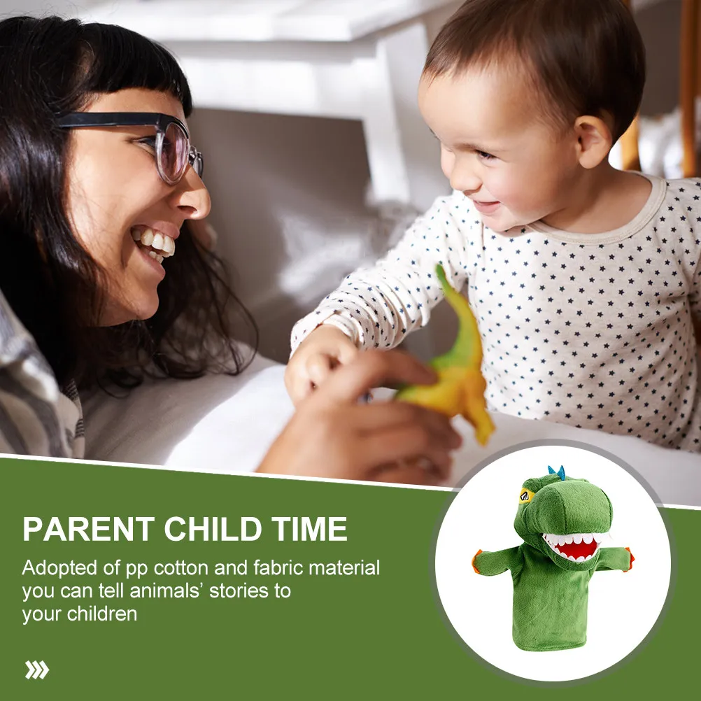 

Мультяшная кукла-динозавр для рук, интерактивная игрушка для родителей и детей, для рассказывания историй, ролевых игр, в качестве награды или подарка на вечеринку