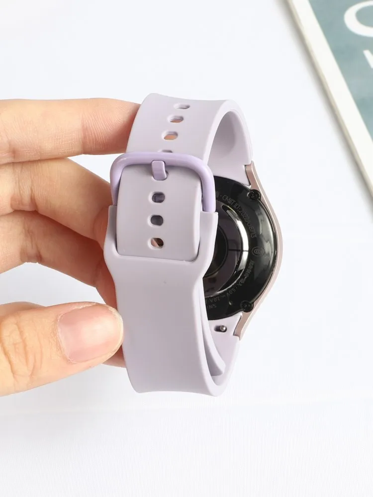 No Gaps Straps For Samsung Galaxy Watch 4/5/6/7/5 Pro/44mm 40mm 45mm Silicone Sport Bracelet correa Galaxy Watch 6 classic Band