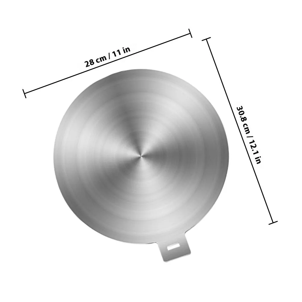 Stainless Steel Heat Conduction Plate for Gas Electric Induction Stoves Fast Cooking Thawing Diffuser Cooktop Converter Ring