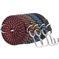 Motorcycle Elastics Rubber Luggage Rope Cord Hooks Bikes Rope Tie Auto Luggage Roof Rack Strap Fixed Band Hook Car Accessories