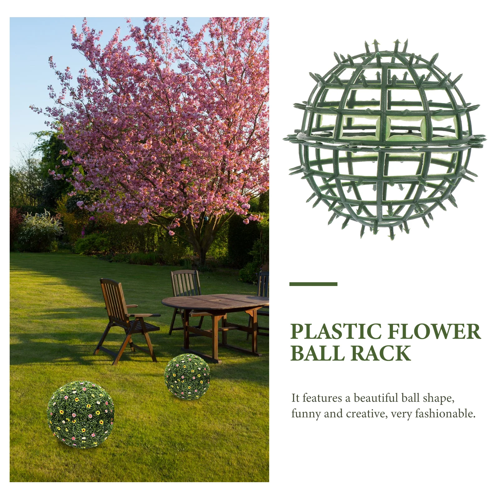 

10Pcs Safe Wear-Resistant Flower Ball Arrangement Rack Balcony Bedroom Living Room Wedding Supplies Flower Ball Rack