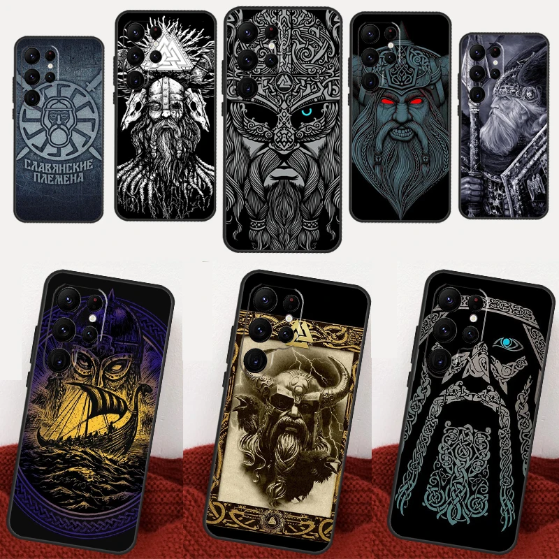 Odin Slavic Gods Case For Samsung Galaxy S23 S22 Ultra S21 FE S8 S9 S10 Plus Note 10 20 Ultra S20 FE Coque