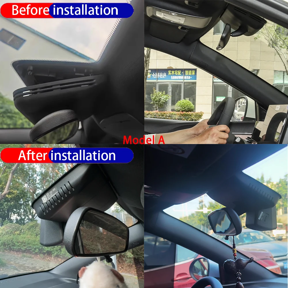 Dash Cam for BYD Seagull Dolphin Surf Mini Atto 1 2023-2026 Front＆Rear 4K UHD DVR Dashboard Camera Video Recorder Parking Mode
