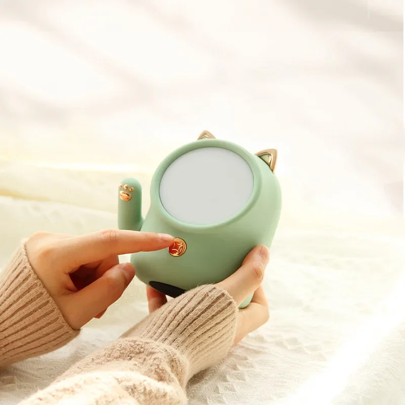 Hot Selling Lucky Cat Small Night Lamp Led Creative USB Rechargeable Touch Christmas New Year Atmosphere Table Lamp