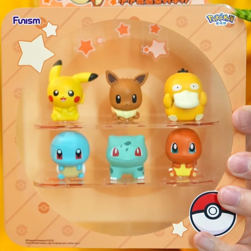 

Фигурки Funism Pokemon Little Adventure: Пикачу, Иви, Чармандер, Псайдак – украшение для рабочего стола и автомобиля, подарок на день рождения для мальчиков и фанатов аниме