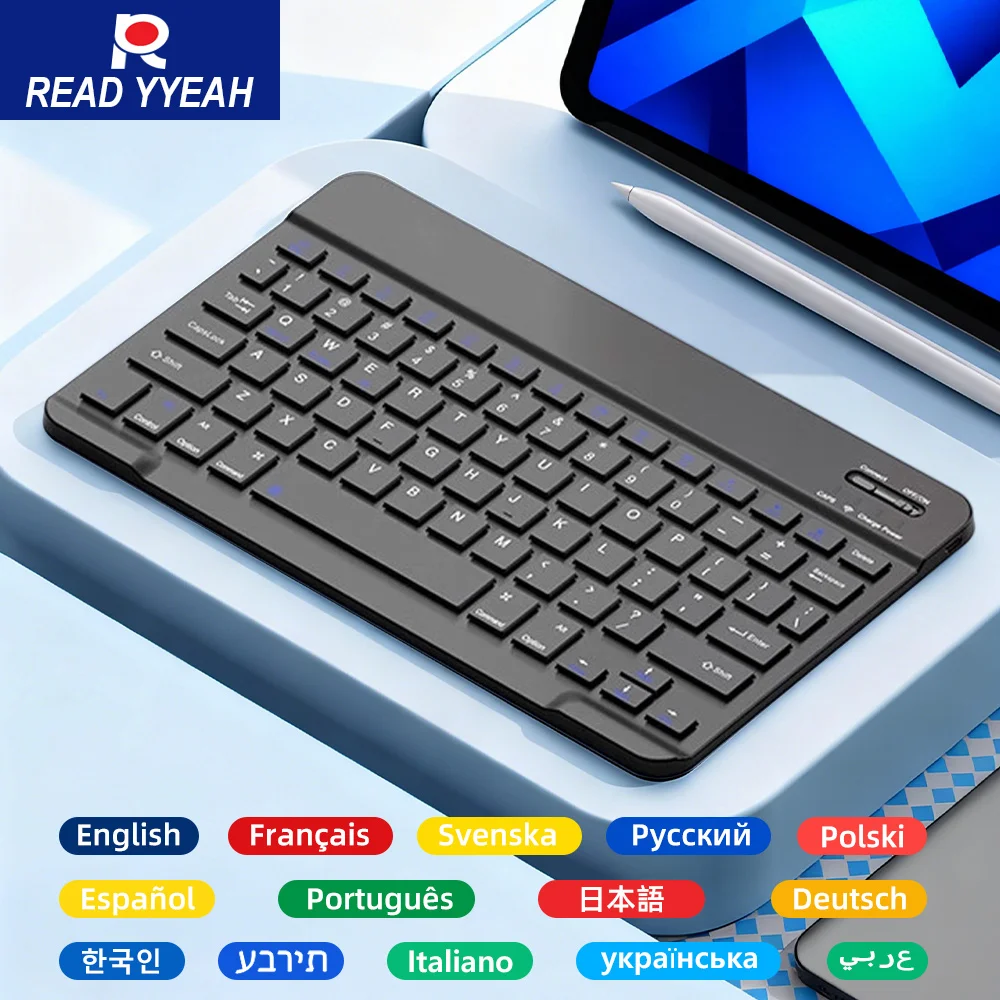 

Bluetooth-клавиатура подходит для iPad, iPad Pro13/12/11/10/9/8/7 iPad Air13/11 поколений, планшетных компьютеров Samsung и Xiaomi
