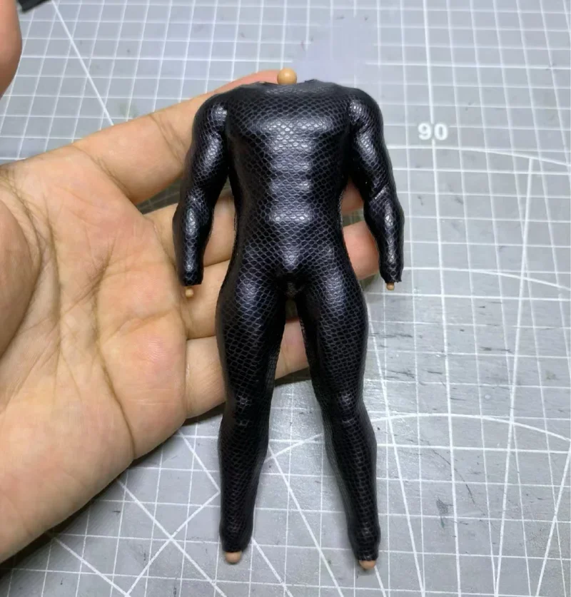 1/12 Scale Black Tight Scaled Jumpsuit Model for 6'' Vtoys(no body)