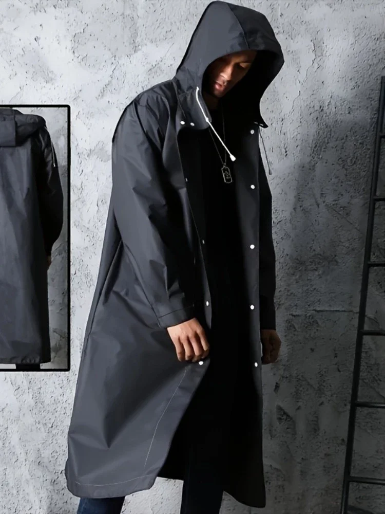 AliExpress NONE EVA Long Raincoat Unisex Male Women Rain Coats Poncho Suit Jacket Tourist Bike Ladies Running Hooded Hiking Rainwears Waterproof