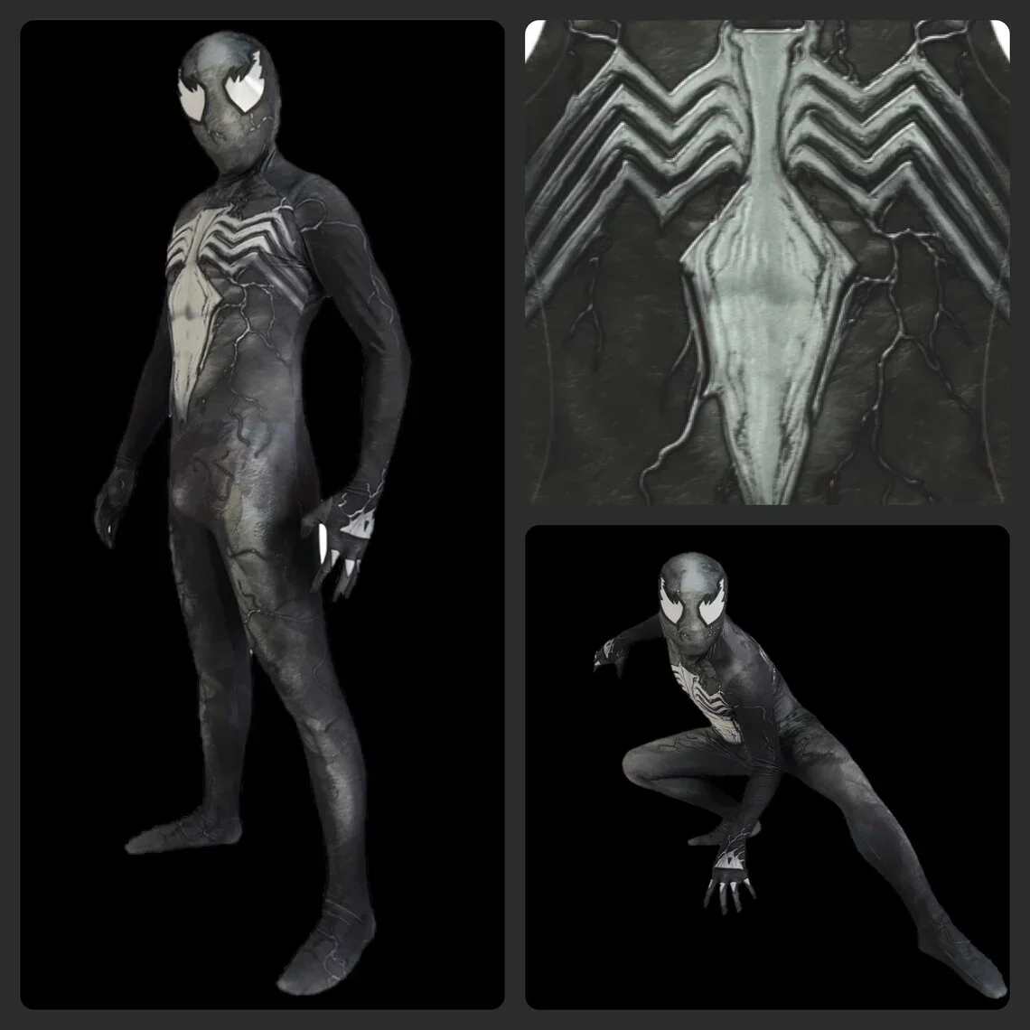 Costume de cosplay Spider 2 Venom pour adultes, impression 3D dans le verset, costume de batterie Zentai, Spider 2, anime niac Inaut, sourire, héros, Halloween