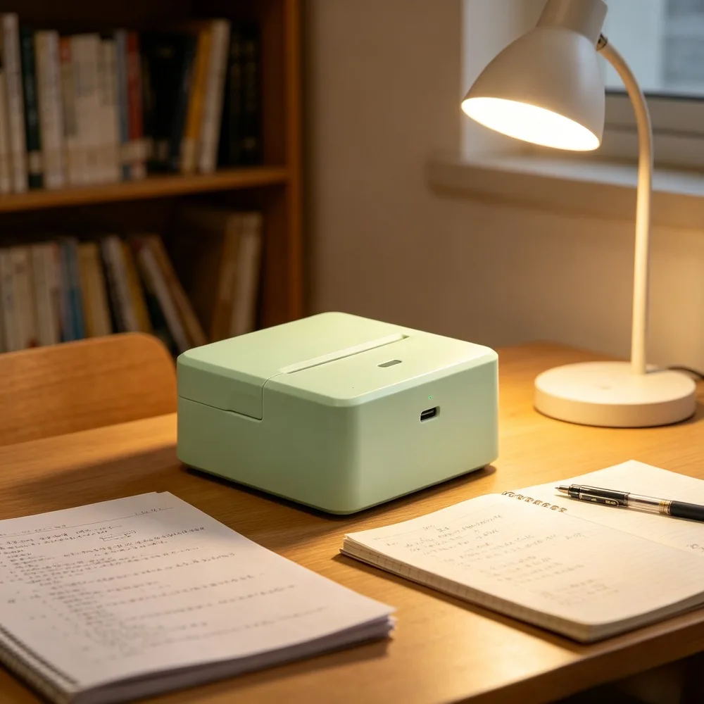 Mini Pocket Thermal Printer Portable Inkless Printer Student Photo Label Sticker Note Receipt Printing Home Study Use