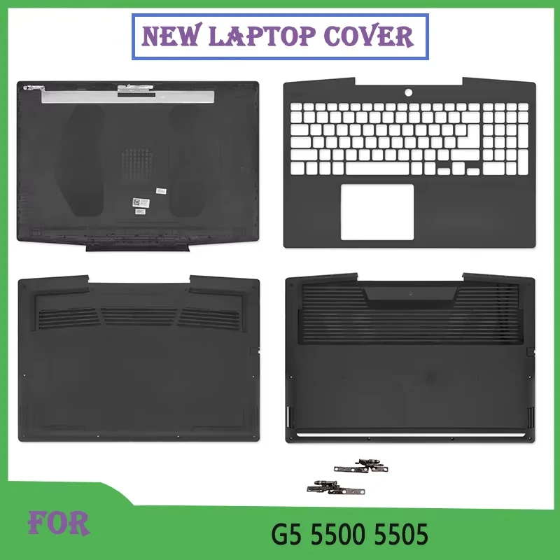 Novo para g5 15 5500 g5 5500 série portátil escudo lcd capa traseira apoio para as mãos superior inferior base caso dobradiças substituir parte