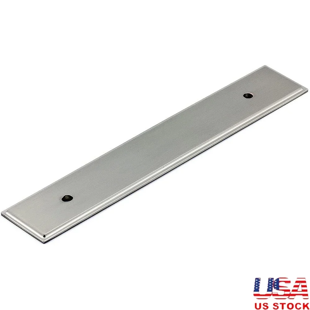 

Transitional Cabinet Drawer Pull Brushed Nickel 128mm Center-to-Center Hardware 5 1/16 Inch Metal Handle 7 3/8 Inch Length