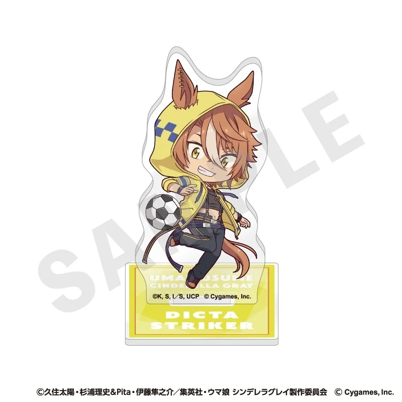 10CM Q-version Uma Musume Cinderella Gray Character HD Acrylic Stand Desktop Oguri Belno Tamamo Model Accessories Toy For Gift view 5