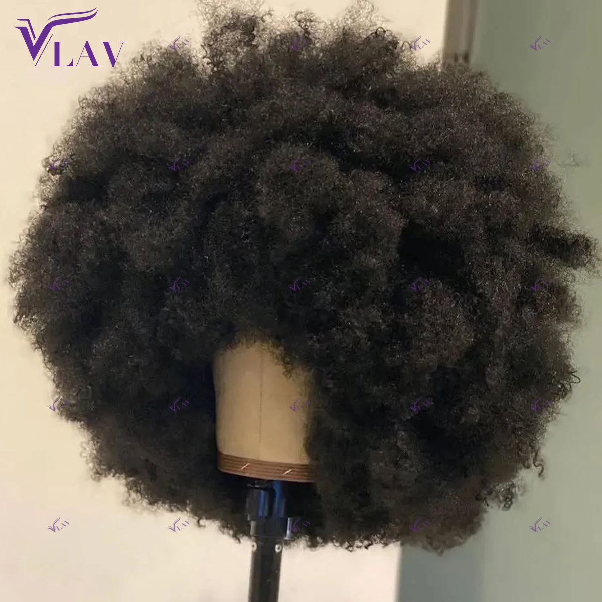 400 High Density Human Hair Wig Afro Kinky Curly 360/13×6/13×4 HD Transparent L…