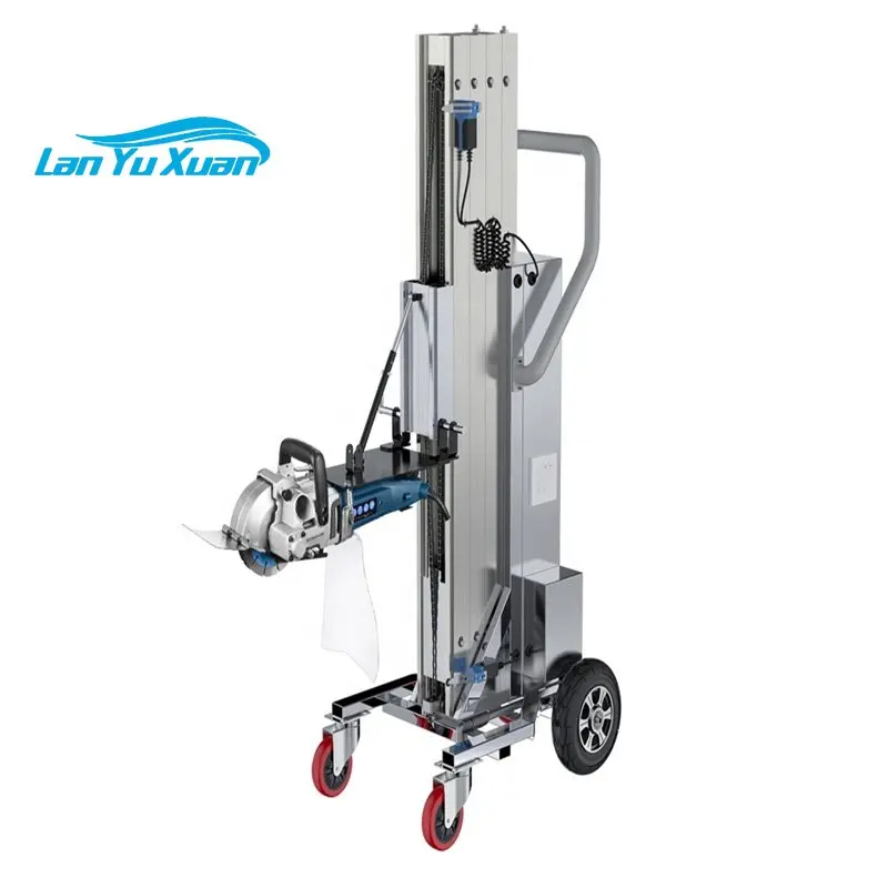 2022 New dust-free lift able water cooling concrete wall slotting machine