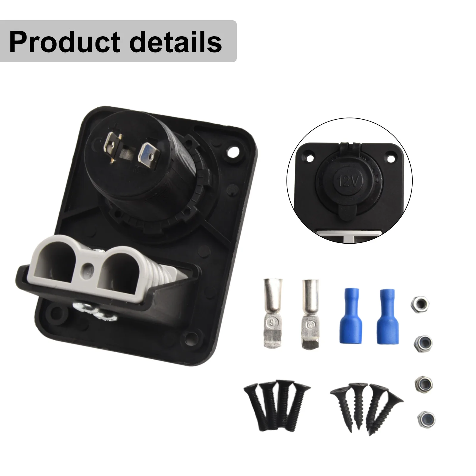 New High Quality Flush Mounting Bracket Flush Mount Plate Amp Connector For Or 50Amp for petg Plastic New High